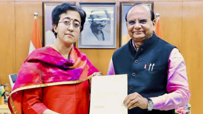 You lost due to curse of Yamuna, LG V K Saxena tells Atishi