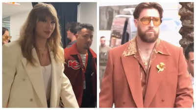 Taylor Swift supports Travis Kelce at Super Bowl with 'T' necklace; sparks engagement buzz