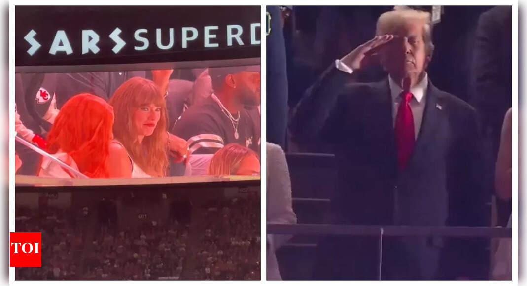 Taylor Swift gets BOOED, Donald Trump cheered at Kansas City Chiefs vs Philadelphia Eagles Super Bowl game - WATCH