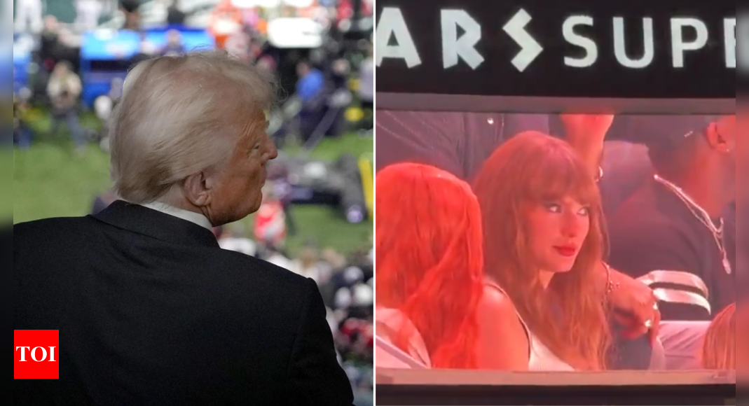 Donald Trump gets a cheer as first US president to attend Super Bowl; Taylor Swift gets booed