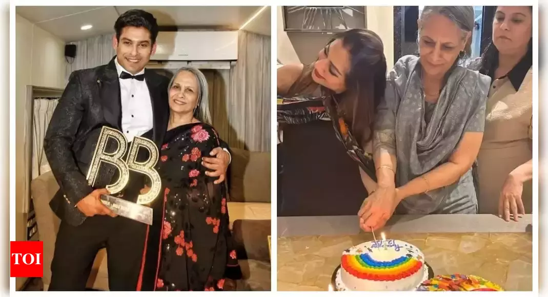 Sidharth Shukla’s mother Rita Maa celebrates her birthday; fans share heartfelt messages