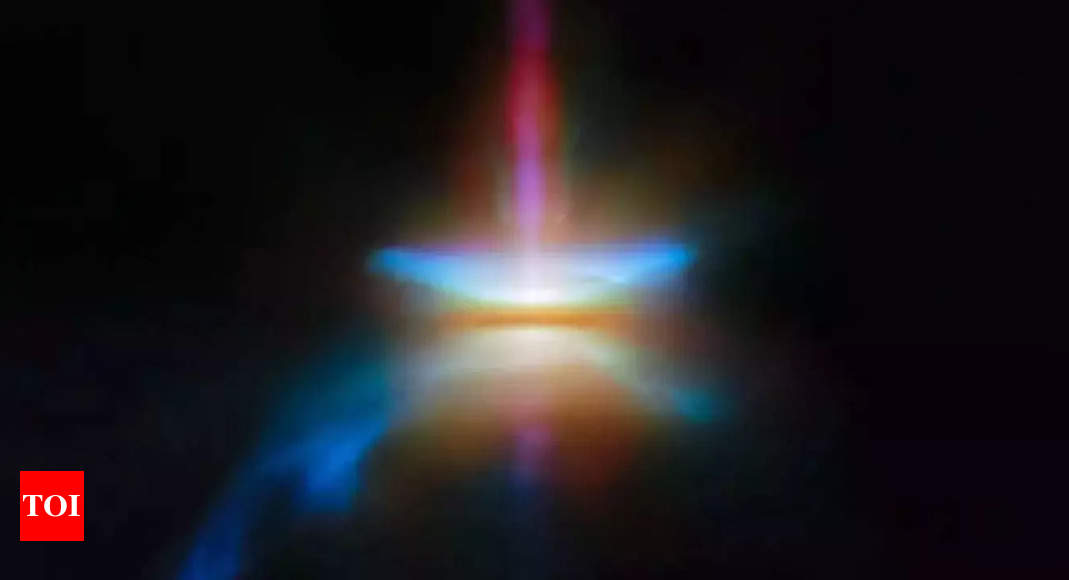 James Webb Space Telescope captures breathtaking image of a newborn HH 30 star taking shape