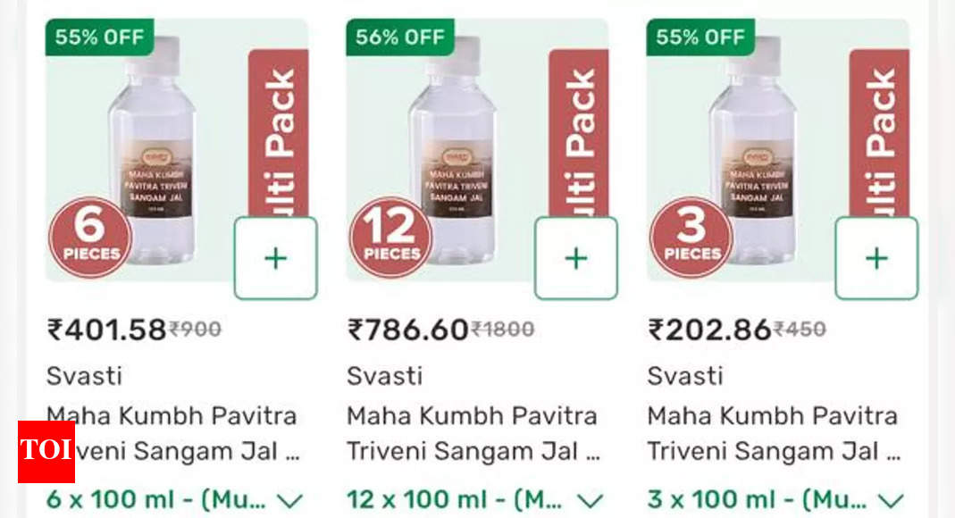 Maha Kumbh: Svasti Maha Kumbh Pavitra Triveni Sangam Jal available online on Tata's BigBasket; pricing and other details