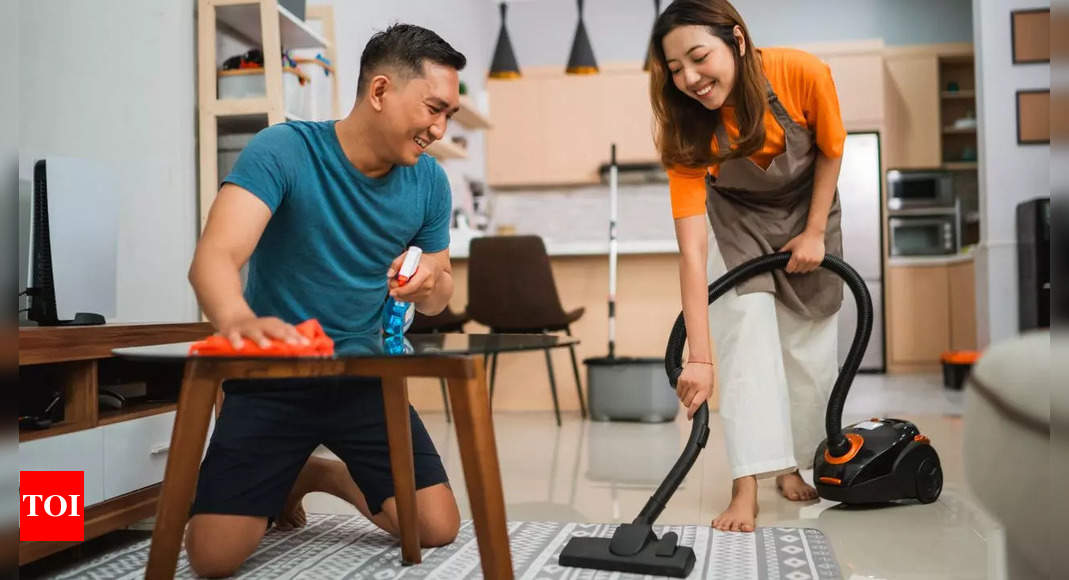 Harmony at home can begin when couples vow to share everything equally, including household chores