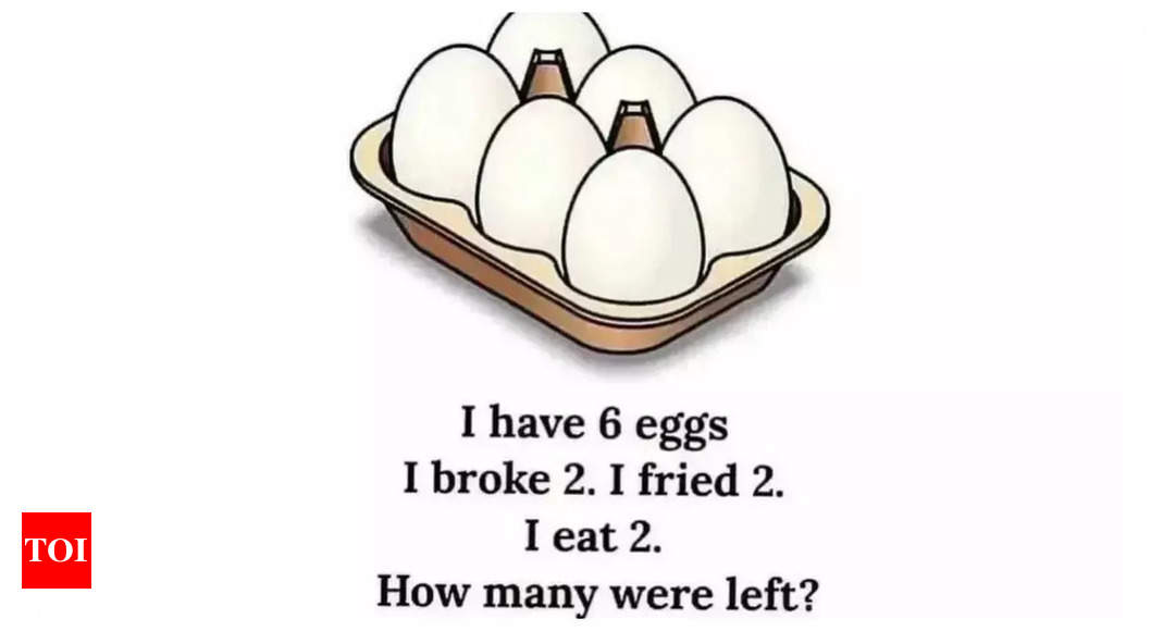 Optical illusion: Can you count how many eggs are left?