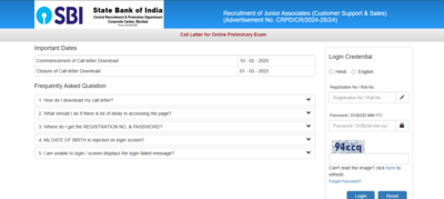 SBI Clerk prelims admit card 2025 released: Direct link to download hall tickets here