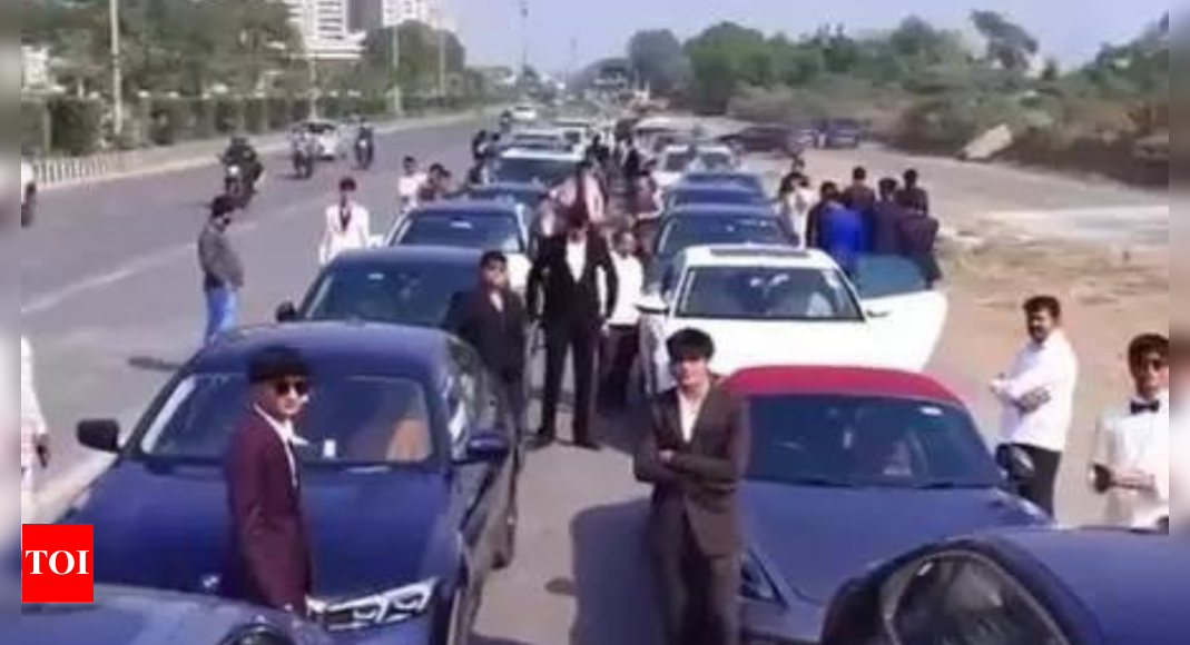 Class 12 kids arrive at farewell in convoy of 30 luxury cars; probe on