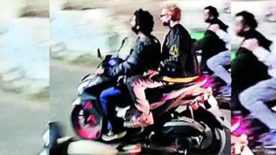 Shape of them: Spotted in Bengal, Ed Sheeran riding Arijit’s scooter