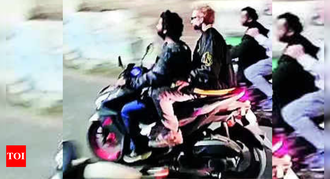 Shape of them: Spotted in Bengal, Ed Sheeran riding Arijit’s scooter