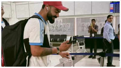 Virat Kohli can't hold back his joy on video call with Anushka Sharma and kids Akaay and Vamika - PIC