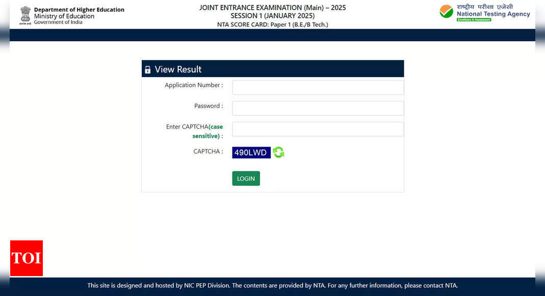 JEE Main Result | JEE Main Results 2025 Session 1 Live: January session marks released on jeemain.nta.nic.in, 14 candidates score 100 percentile