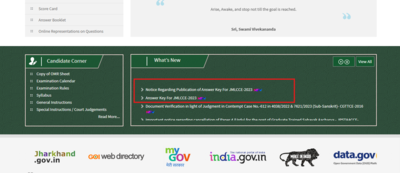 JSSC Matric level answer key released: Direct link to download here | – The Times of India