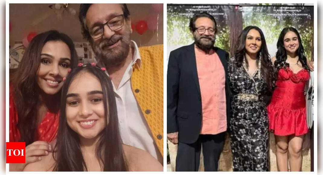 Shekhar Kapur and Suchitra Krishnamoorthi reunite at the screening of daughter Kaveri's debut film, 'Bobby Aur Rishi Ki Love Story' with Vardhaan Puri - See photos