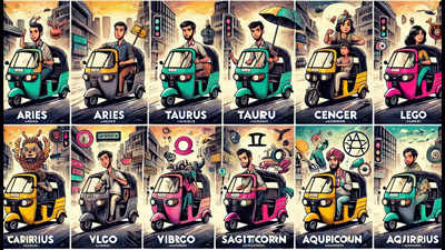 Zodiac Signs as Auto-Rickshaw Drivers—Who’s Overcharging and Who’s Vibing to Bollywood Hits?