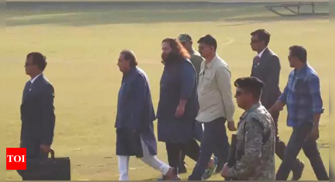 Mukesh Ambani attends Maha Kumbh with family