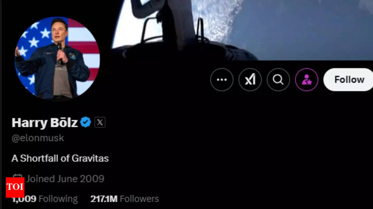 Elon Musk renames himself on X, take a look at what the netizens have to  say - The Times of India