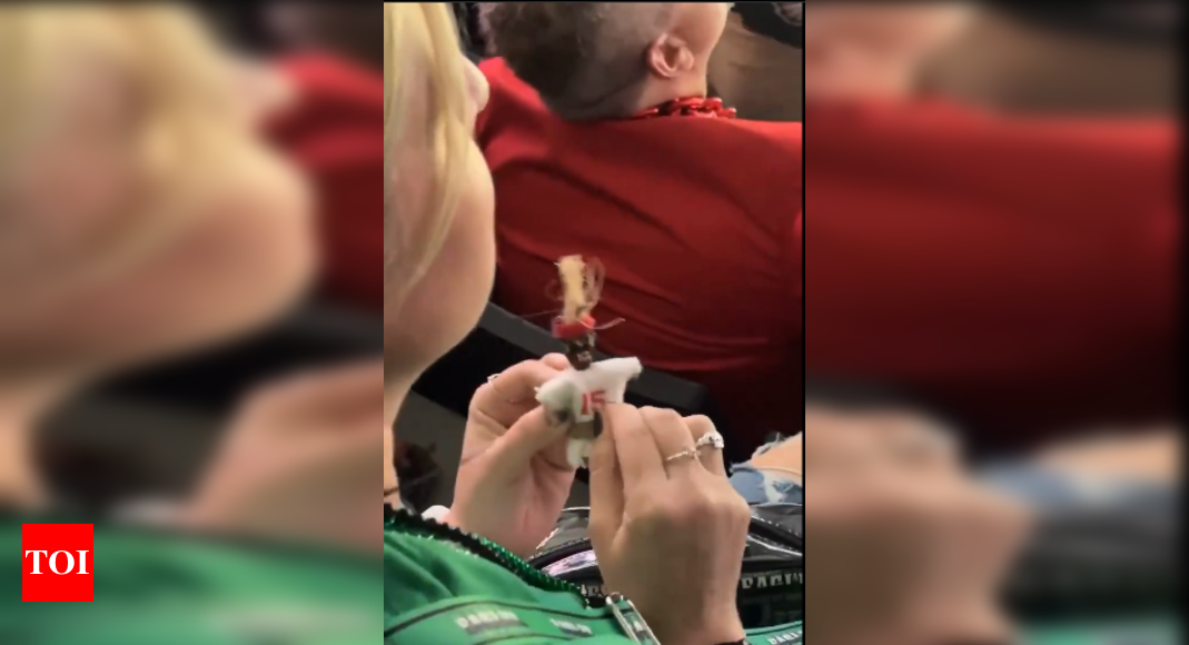 Viral Video Shows Woman Using ‘Voodoo’ on Patrick Mahomes During Super Bowl LIX