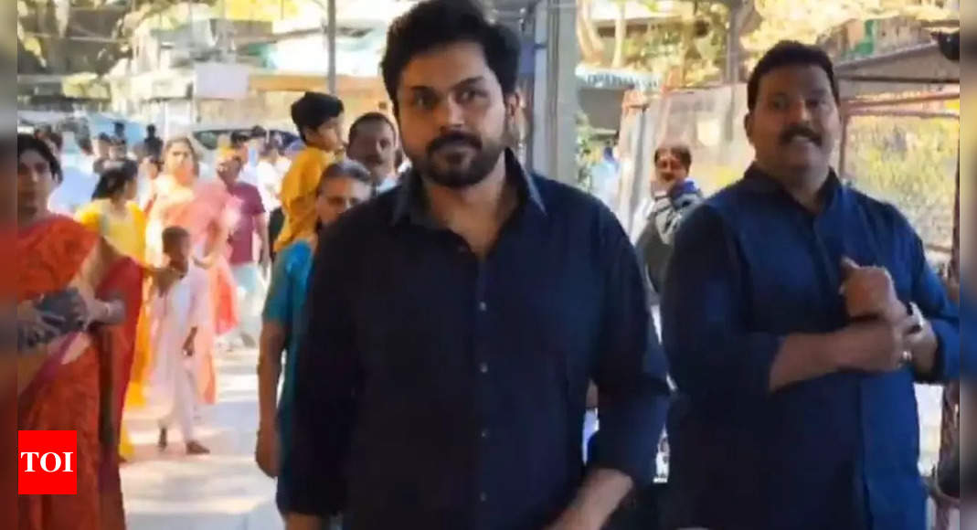 Karthi seeking blessings at Tirumala with his family; gives an update on his upcoming films