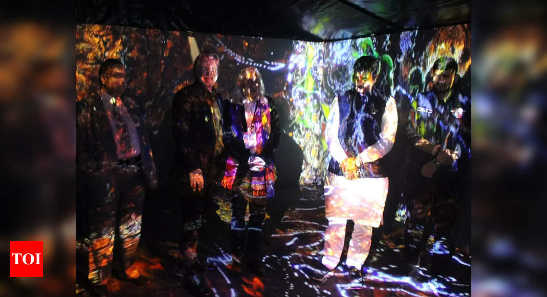 A unique multimedia installation attracts Jaipur audience