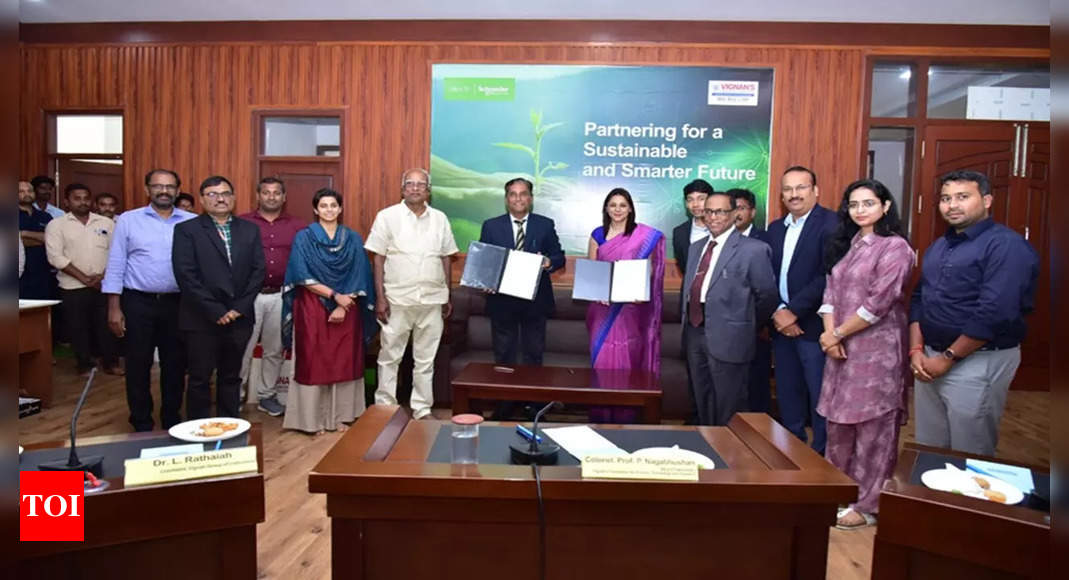 Schneider Electric signs MoU with Vignan university to set up Centre of Excellance