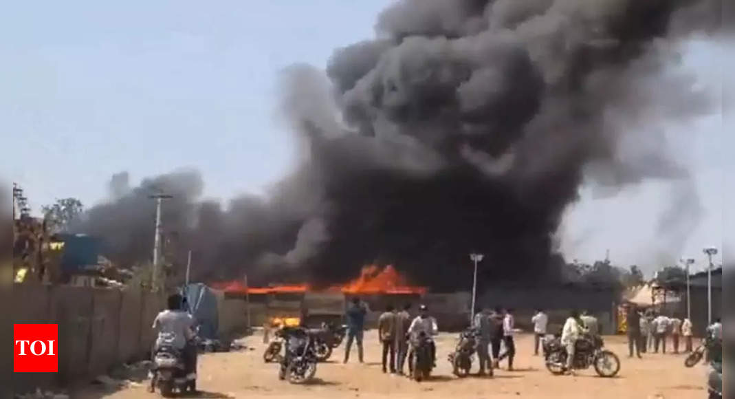 Several shops gutted in fire at exhibition ground in Vijayawada