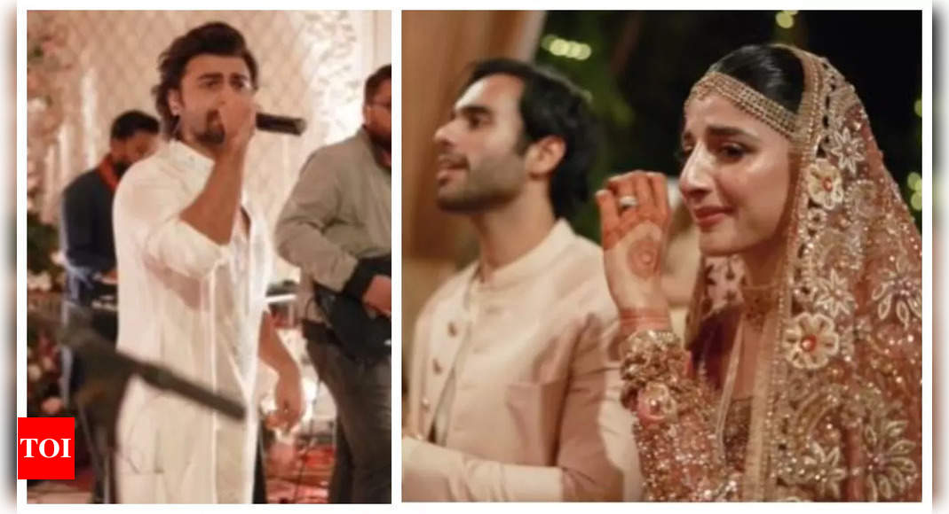 Mawra Hocane gets teary-eyed as her brother Farhan Saeed sings ‘Thodi der’ at her wedding with Ameer Gilani – WATCH video |