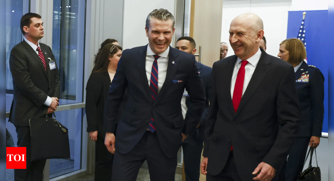 Hegseth makes first visit to Nato with allies impatient to hear about US plans for Ukraine