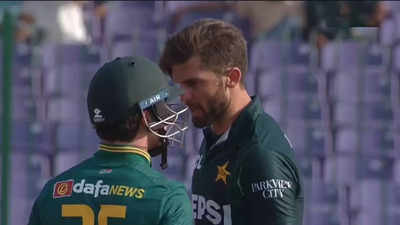 Drama in Karachi! Shaheen Afridi, Matthew Breetzke engage in on-field spat, umpire intervenes