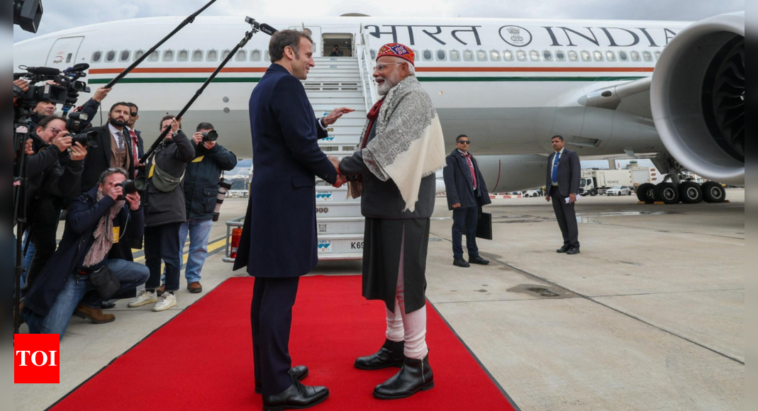 In a special gesture, Macron personally escorts PM Modi as he departs for Washington