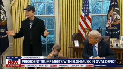 Was Donald Trump annoyed by Elon Musk 'dominating' at Oval Office? Was X picking his nose?