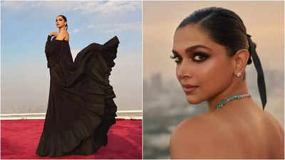 Deepika Padukone makes her first overseas outing post-childbirth for French jewellery brand's 25th anniversary celebration in the Middle East, stuns in black