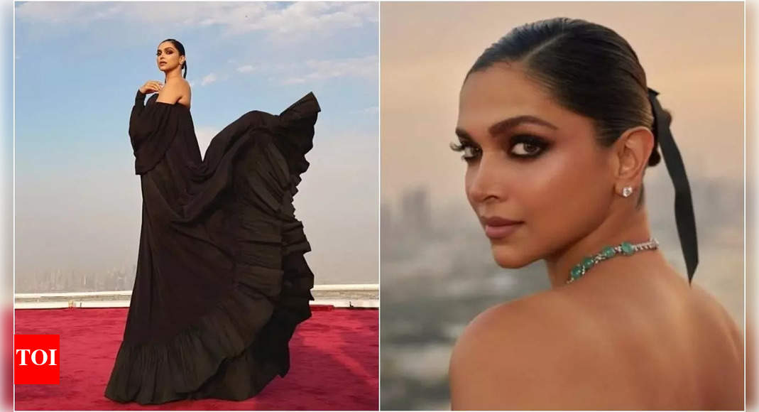 Deepika Padukone makes her first overseas outing post-childbirth for French jewellery brand's 25th anniversary celebration in the Middle East, stuns in black