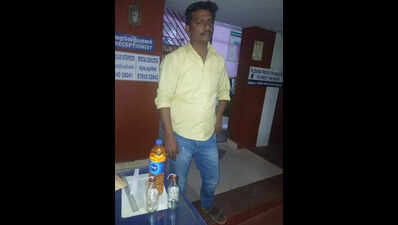 Man held with crude petrol bombs in Coimbatore