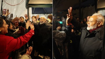 'Warm reception in winter chill': Indian diaspora gives rousing welcome to PM Modi in US; watch video