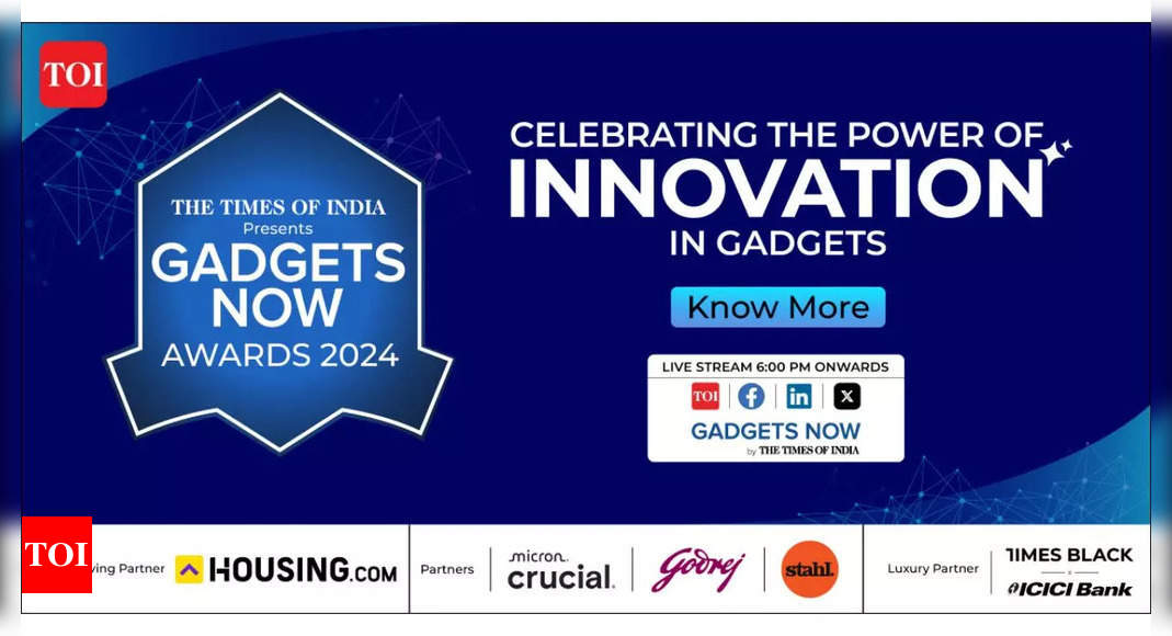 Tech's big night: TOI-Gadgets Now Awards 2024 tomorrow