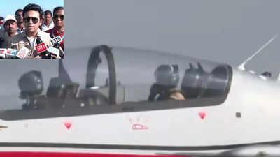 Aero Show 2025: BJP MP Tejasvi Surya takes sortie in India's fully indigenous trainer jet. Watch