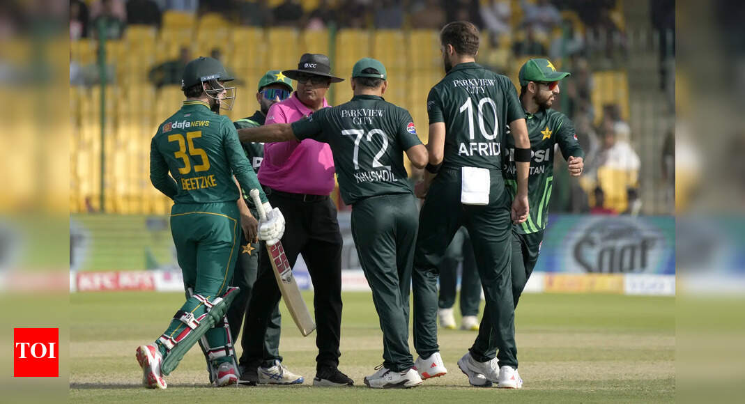 Shaheen Afridi fined for obstructing Matthew Breetzke; two others penalised for celebrations