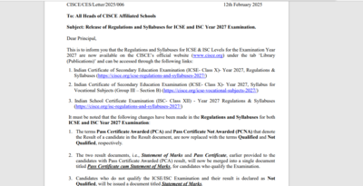 CISCE announces major reforms for ISC exams from 2027: Check details here