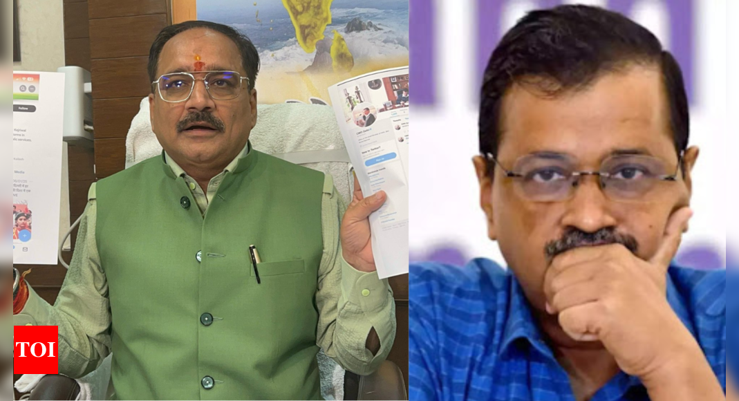 Kejriwal changes X handle name of Delhi CMO; BJP hits back