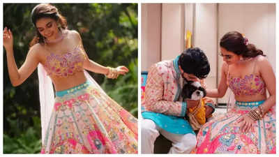 UNSEEN photos of Keerthy Suresh in her carnival-themed lehenga with Antony Thattil from their mehendi goes viral - DEETS inside