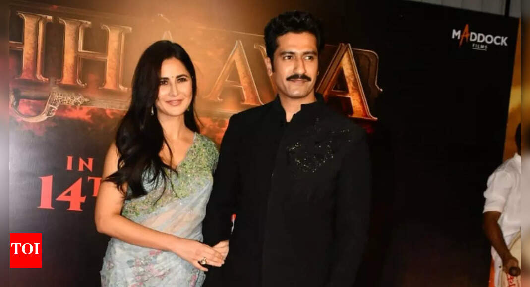 Vicky Kaushal refuses to let go of Katrina Kaif’s hand at Chhaava screening, fans hail them as ‘power couple’