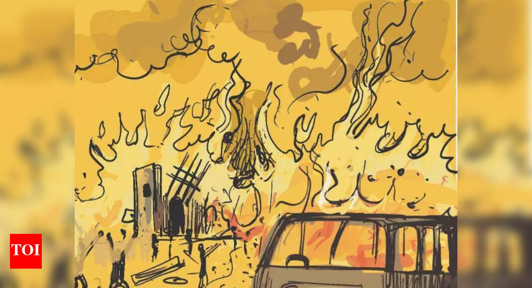 14 hurt in blaze at illegal firecracker warehouse in Banswara dist ...