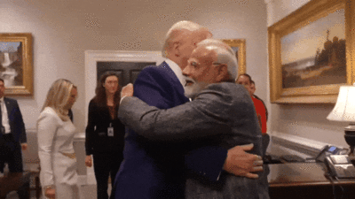 'We missed you a lot’: Trump greets PM Modi with a hug at White House; watch video