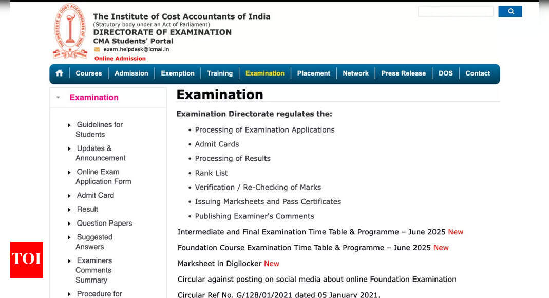 ICMAI 2025 Final, Inter, Foundation courses date sheet released: Check schedule, application deadline, and other details