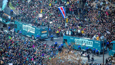 When does the Eagles Super Bowl parade start, end, and what is the route?