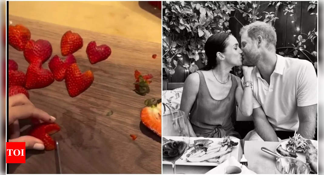 ‘Missing my Valentine’: Meghan Markle shares video of children making love heart treats – The Times of India