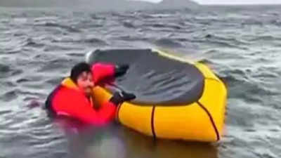 Humpback whale swallows and then spits out kayaker off Chilean Patagonia