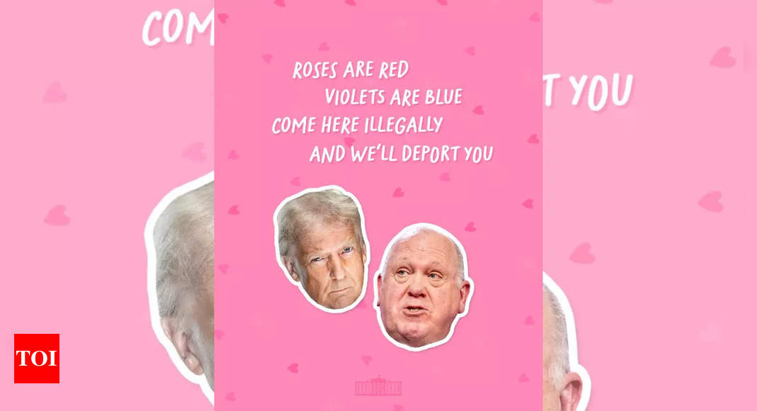 'Come here illegally, and we'll deport you': White House Valentine's message