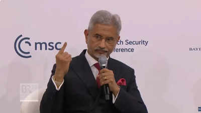 Global democracy under threat? EAM S Jaishankar responds by showing his index finger