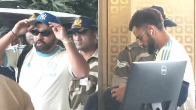 Team India star players, including Rohit Sharma and Virat Kohli, head to Dubai for Champions Trophy – WATCH | Cricket News – The Times of India